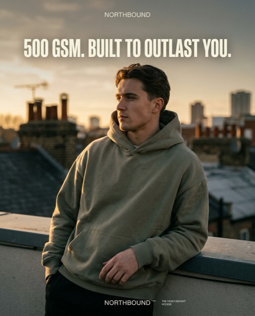 Spec ad for a streetwear brand, spec as the hook