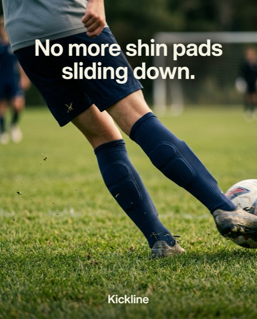 Spec ad for a kids sport brand, pain in one line