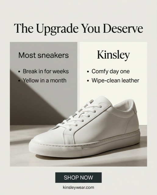 Spec ad for a footwear brand, us vs them